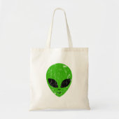 Alien Green Head ufo Science Fiction Extraterrestl Tragetasche (Vorne)