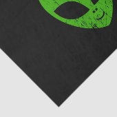 alien green head ufo science fiction extraterrestr seidenpapier (Ausschnitt)
