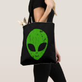 alien green head ufo science fiction extraterrestr tasche (Von Nahem)
