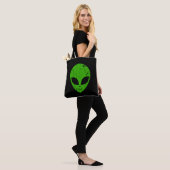 alien green head ufo science fiction extraterrestr tasche (Am Model)