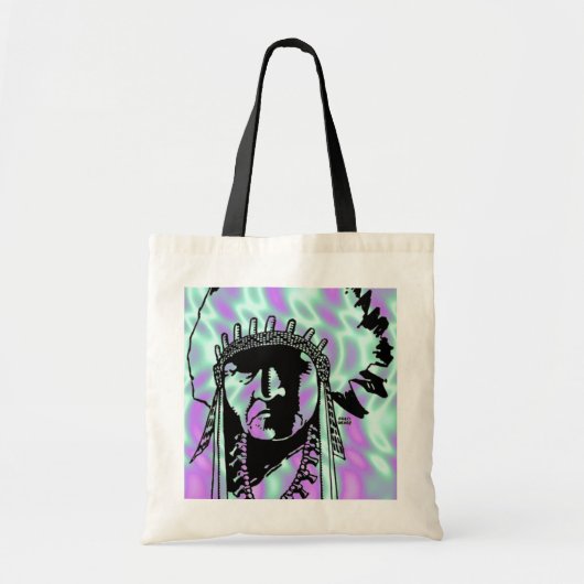 Alien Green, Indian Bag Tragetasche (Vorne)