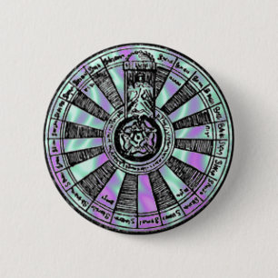 Alien Green, King Arthur-Knights Table Button