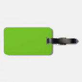 Alien Green Luggage Tag Gepäckanhänger (Rückseite horizontal)