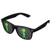 ALIEN GREEN MAN UFO NOVELTY SUNGLASSEN SHADES PARTYBRILLE (Schrägansicht)