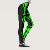ALIEN GREEN MAN YOGA PANTS lustige LEGGINGS (Rechts)