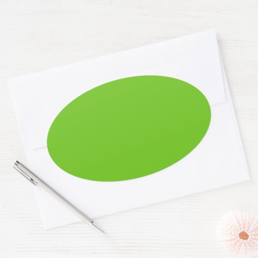 Alien Green Oval Sticker (Umschlag)
