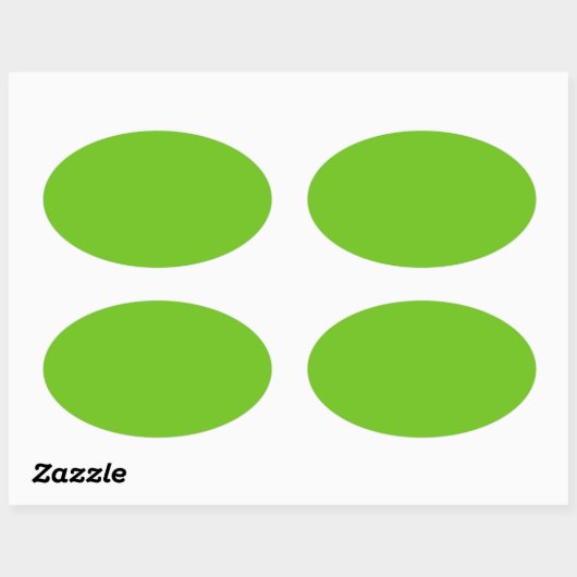 Alien Green Oval Sticker (Blatt)