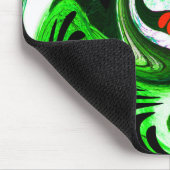Alien Green Planet Art Mousepad (Ecke)