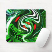 Alien Green Planet Art Mousepad (Mit Mouse)