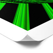 Alien Green Planet Art Poster (Ecke)