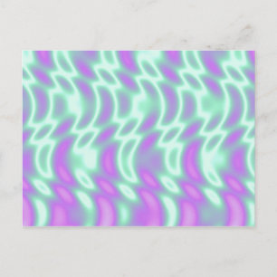 Alien Green Postcard Postkarte