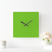 Alien Green Quadratische Wanduhr (Zuhause)