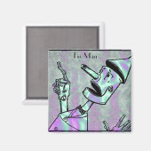 Alien Green, Tin Man Magnet (Vorderseite/Rückseite)