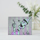 Alien Green, Tin Man Postcard Postkarte (Stehend Vorderseite)