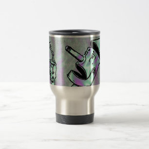 Alien Green, Tin Man Travel Mug Reisebecher