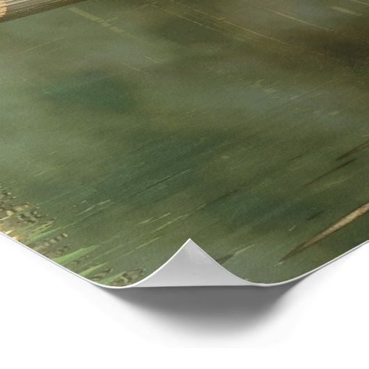 Alien green world poster (Ecke)