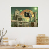 Alien green world poster (Küche)