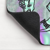 Alien Green, Zin Man Mouse Pad Mousepad (Ecke)