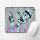 Alien Green, Zin Man Mouse Pad Mousepad (Mit Mouse)