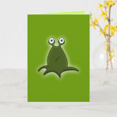Alien Greeting Card Karte (Gelbe Blume)