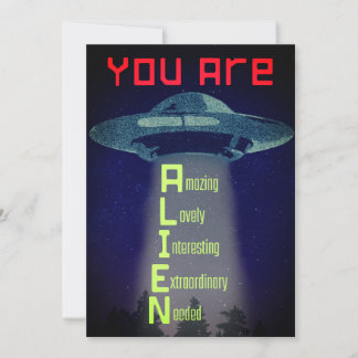 Alien Greetings Feiertagskarte