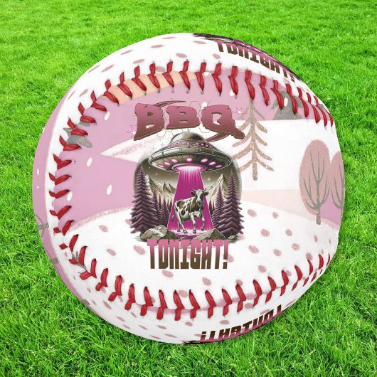 Alien GRILLEN Cow Abduction Joke Baseball