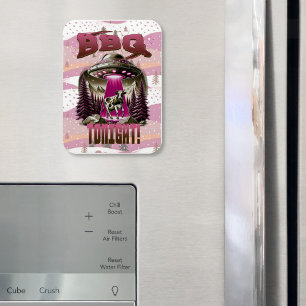 Alien GRILLEN Cow Abduction Joke Magnet
