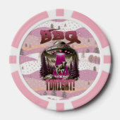 Alien GRILLEN Cow Abduction Joke Pokerchips (Vorderseite)