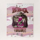 Alien GRILLEN Cow Abduction Joke Puzzle (Vertikal)