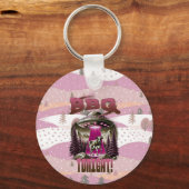 Alien GRILLEN Cow Abduction Joke Schlüsselanhänger (Vorderseite)