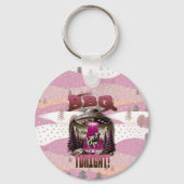 Alien GRILLEN Cow Abduction Joke Schlüsselanhänger (Rückseite)