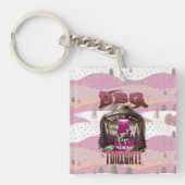 Alien GRILLEN Cow Abduction Joke Schlüsselanhänger (Vorderseite)