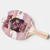 Alien GRILLEN Cow Abduction Joke Tischtennis Schläger (Seitenansicht)