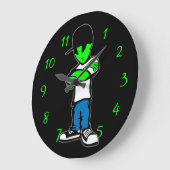 Alien Große Wanduhr (Winkel)