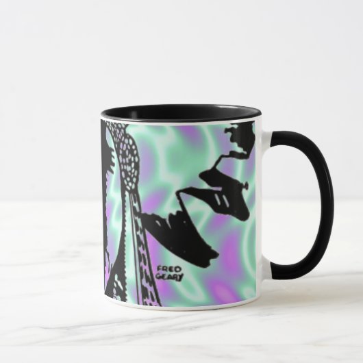 Alien Grün, Indischer Becher Tasse (Rechts)
