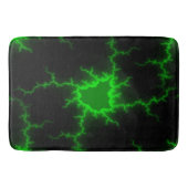 Alien Grüne Blitze in Pitch Black Badematte (Vorderseite)