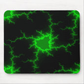 Alien Grüne Blitze in Pitch Black Mousepad (Vorne)