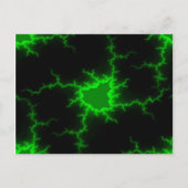 Alien Grüne Blitze in Pitch Black Postkarte (Vorderseite)