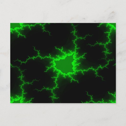 Alien Grüne Blitze in Pitch Black Postkarte (Vorderseite)