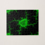 Alien Grüne Blitze in Pitch Black Puzzle (Horizontal)