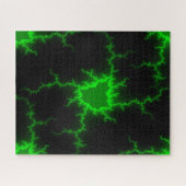 Alien Grüne Blitze in Pitch Black Puzzle (Horizontal)