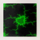 Alien Grüne Blitze in Pitch Black Puzzle (Horizontal)