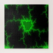 Alien Grüne Blitze in Pitch Black Puzzle (Vertikal)