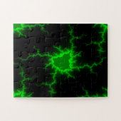 Alien Grüne Blitze in Pitch Black Puzzle (Horizontal)