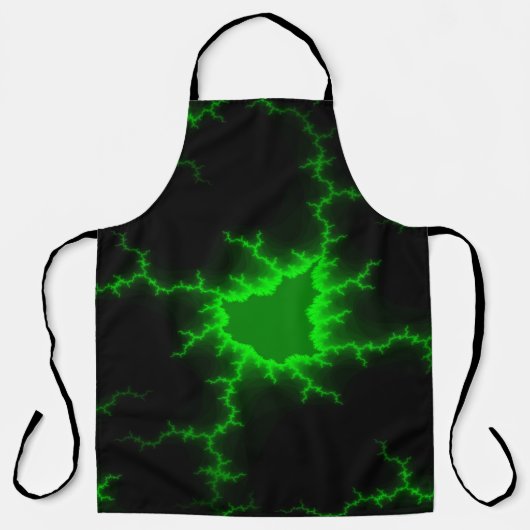 Alien Grüne Blitze in Pitch Black Schürze (Vorderseite)