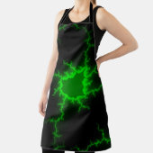 Alien Grüne Blitze in Pitch Black Schürze (InSitu)
