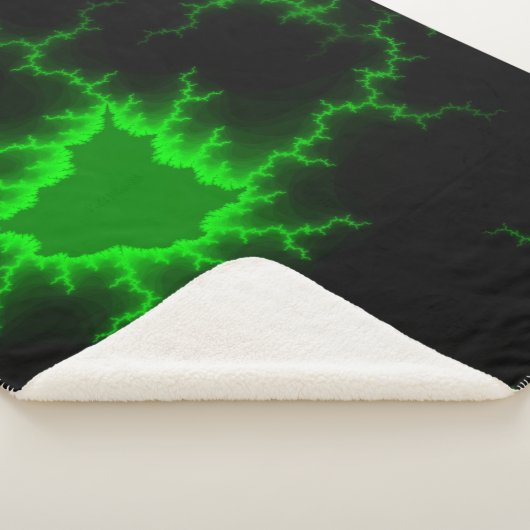 Alien Grüne Blitze in Pitch Black Sherpadecke (3/4)