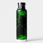 Alien Grüne Blitze in Pitch Black Trinkflasche (Rechts)