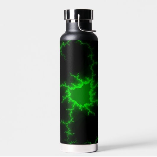 Alien Grüne Blitze in Pitch Black Trinkflasche (Links)