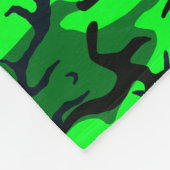 Alien Grüne Camouflage mit benutzerdefiniertem Tex Fleecedecke (Ecke)